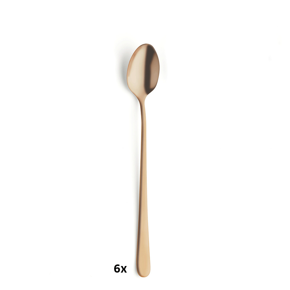 Amefa - Komplet 6 łyżeczek do kawy latte złotych w pud. - obrazek 2