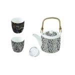 EasyLife - Czajnik z metalowym zaparzaczem i 2 filiżanki