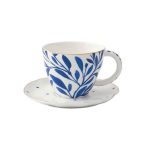 EasyLife - Porcelanowa filiżanka z talerzykiem