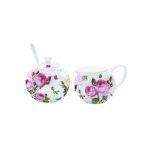 EasyLife - Cukiernica z łyżeczką i mlecznik do kawy