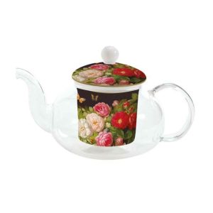 EasyLife - Czajnik z szkła borokrzemowego z zaparzaczem