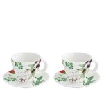 EasyLife - Zestaw 2 filiżanek espresso z talerzykami