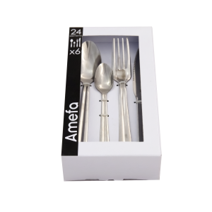 Amefa - Komplet sztućców dla 6 osób 24 części w pudełku AF