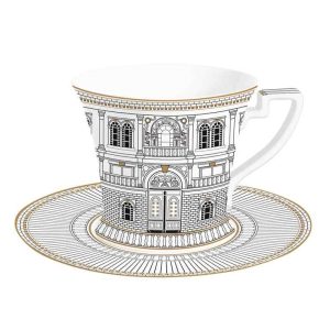 EasyLife - Filiżanka z talerzykiem, 350 ml