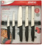 Amefa - Zestaw noży kuchennych 5 cz. Zlistwą magnetyczną