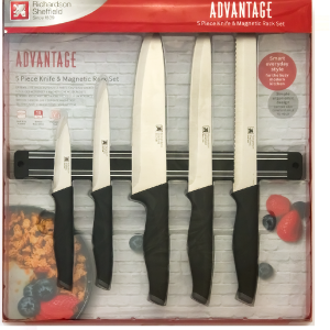 Amefa - Zestaw noży kuchennych 5 cz. Zlistwą magnetyczną