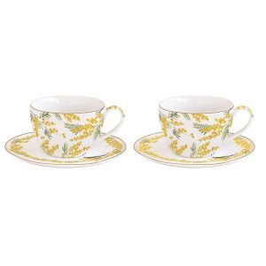 EasyLife - Zestaw 2 filiżanek z talerzykami