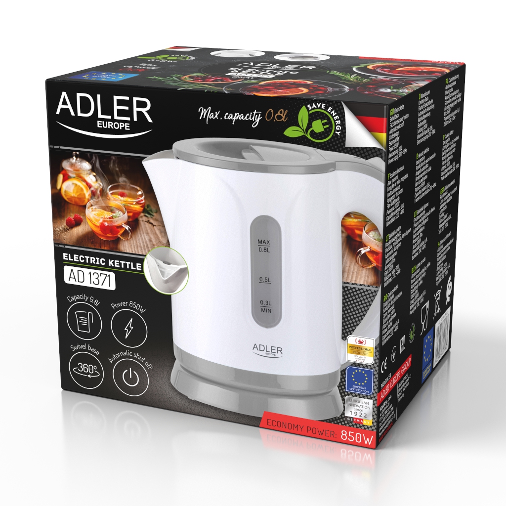 Adler - Czajnik grey AD 1371 grey - obrazek 2