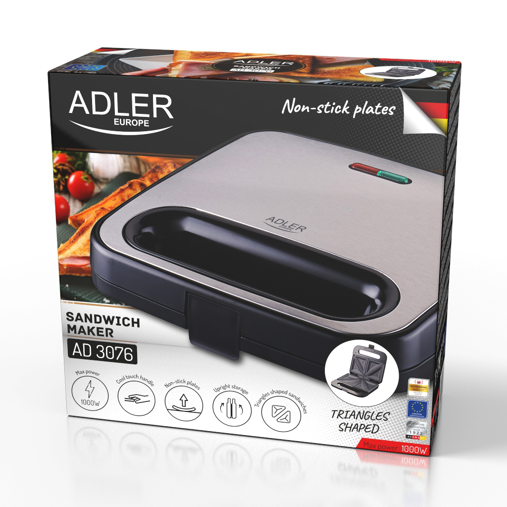 Adler - Opiekacz do kanapek AD 3076 - obrazek 2