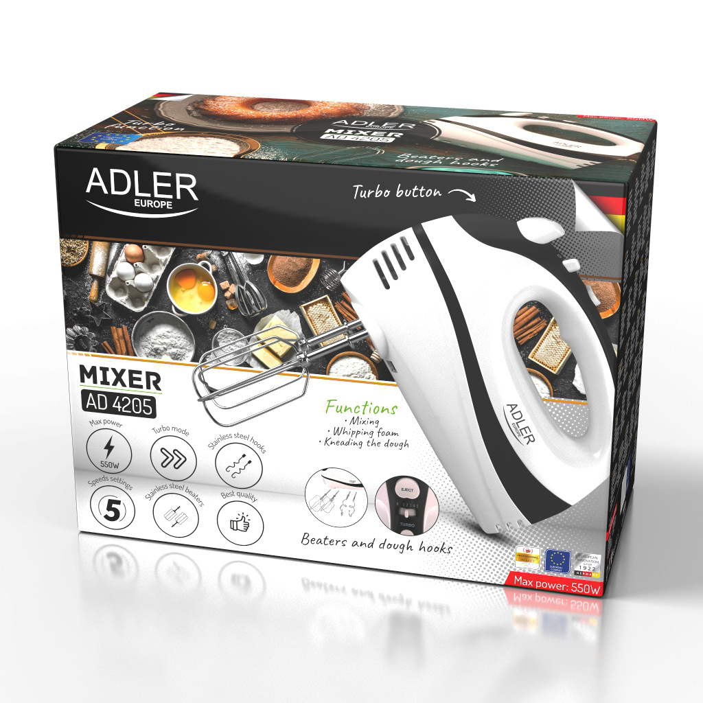 Adler - Mikser black AD 4205 black - obrazek 2