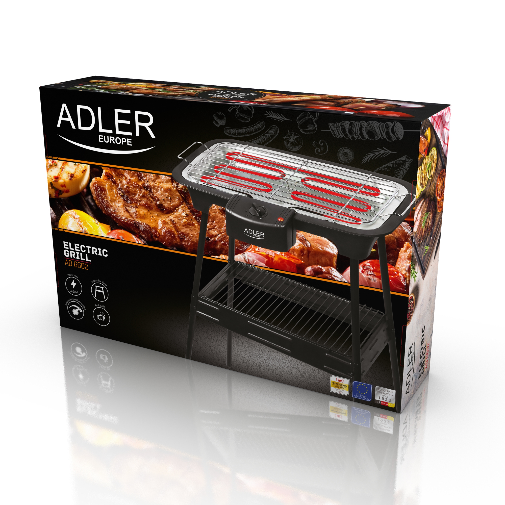 Adler - Grill elektryczny AD 6602 - obrazek 2