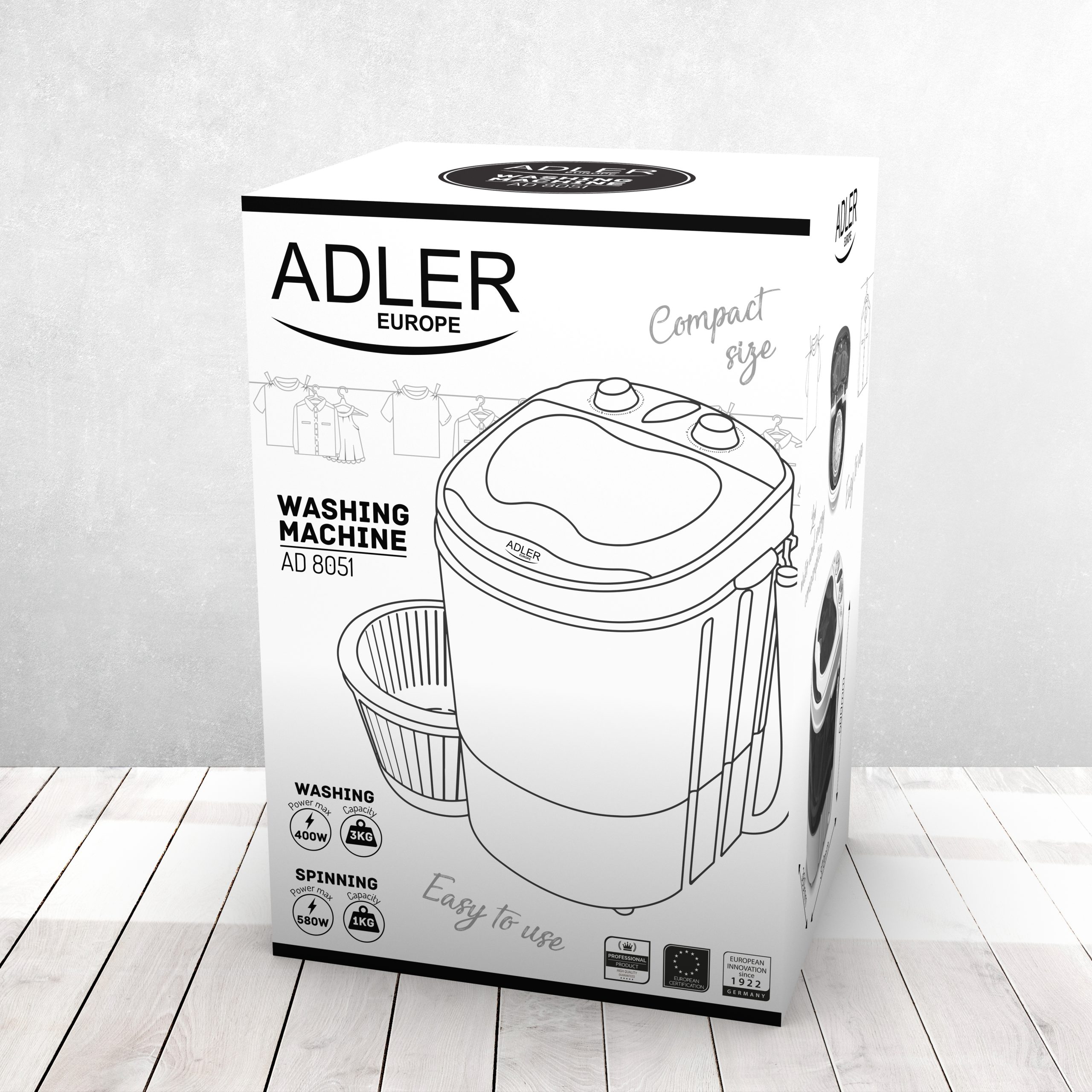 Adler - Pralka AD 8051 - obrazek 2