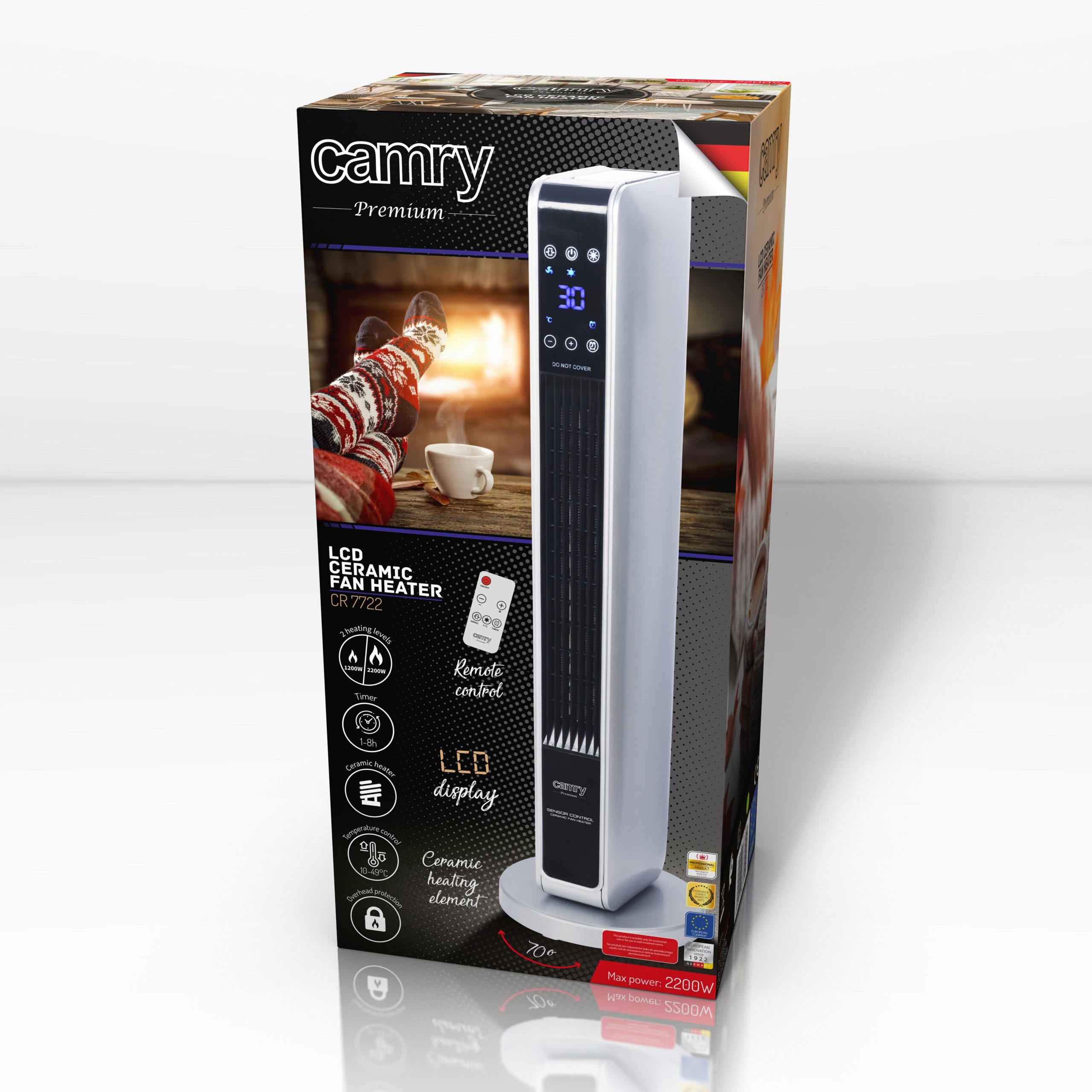 Adler - Termowentylator CR 7722 - obrazek 2