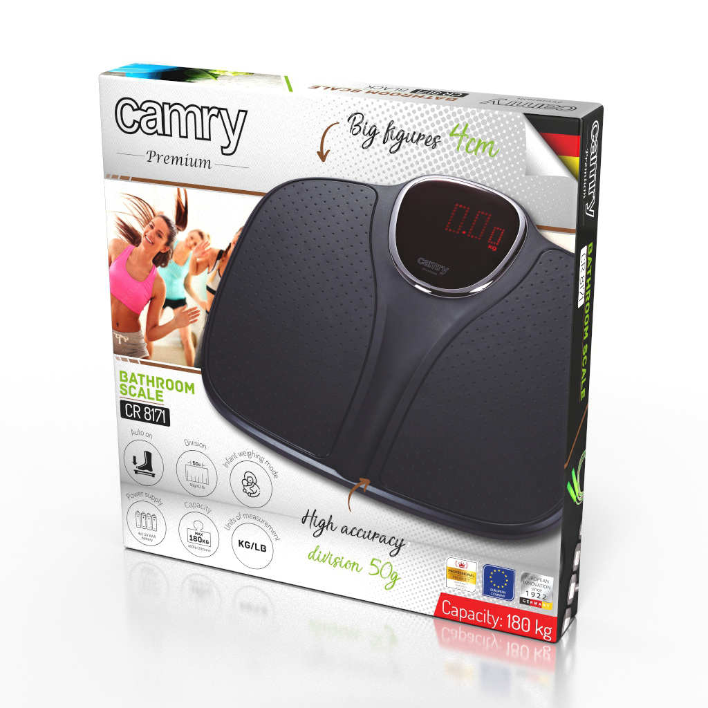 Adler - Waga black CR 8171 black - obrazek 2