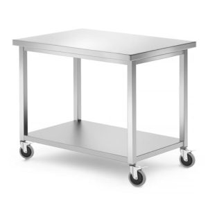 Hendi - Stół jezdny z półką - skręcany, o wym. 1000x700x850 mm Wariant podstawowy