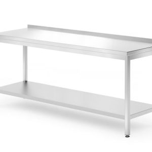 Hendi - Stół przyścienny z półką - skręcany, głębokość 700 mm, HENDI, Kitchen Line, 1800x700x850 mm, 1800x700x(H)850mm Wariant podstawowy