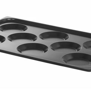 Hendi - Blacha do jajek sadzonych, z powłoką nieprzywierającą, HENDI, GN 1/1, czarny, 530x325x(H)26mm Wariant podstawowy