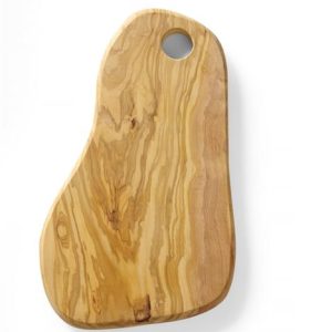 Hendi - Deska do serwowania z drewna oliwnego, z otworem 250x165x(H)18