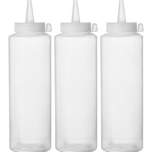Hendi - Dyspensery do zimnych sosów - 3 szt., HENDI, 0,35L, transparentny, 3 szt., o55x(H)205mm Wariant podstawowy