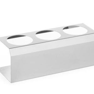 Hendi - Ekspozytor do dyspenserów do sosów, HENDI, 3 otwory o70 mm, 274x102x(H)98mm Wariant podstawowy