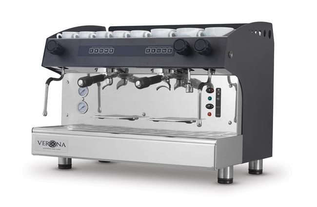 Hendi - Ekspres do kawy JULIA, 2-grupowy, automatyczny, czarny Wariant podstawowy