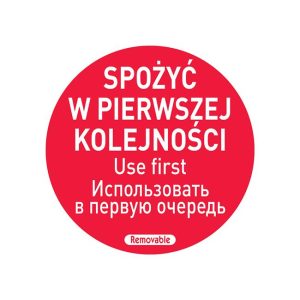 Hendi - Etykiety Food Safety - "Spożyć w pierwszej kolejności" Wariant podstawowy