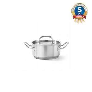 Hendi - Garnek niski Kitchen Line z pokrywką 1,5 l; śr. 160 x 75 h