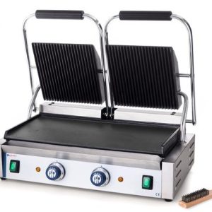 Hendi - Grill kontaktowy podwójny - ryflowano-gładki Wariant podstawowy