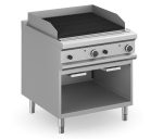 Hendi - Grill z lawą wulkaniczną stołowy i na podstawie z trzech stron zamkniętej, gazowy Wariant podstawowy