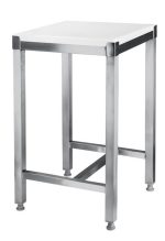 Hendi - Kloc masarski z polietylenu z podstawą ze stali nierdzewnej, o wym. 500x400x830 mm Wariant podstawowy