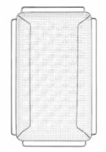 Hendi - Kosz do smażenia frytek, falisty, HENDI, GN 1/1, 530x325x(H)40mm Wariant podstawowy