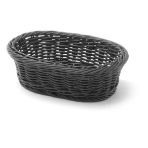 Hendi - Koszyk owalny, czarny, 190x120 mm Wariant podstawowy