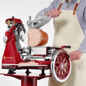 Hendi - Krajalnica ręczna RETRO 300, HENDI, czerwony, 720x600x(H)740mm Wariant podstawowy