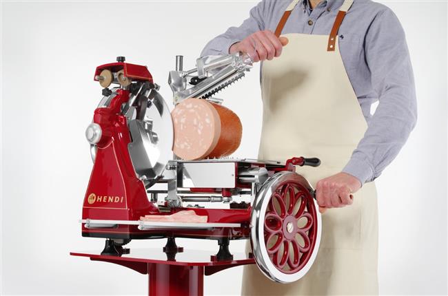 Hendi - Krajalnica ręczna RETRO 300, HENDI, czerwony, 720x600x(H)740mm Wariant podstawowy