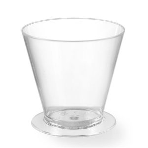 Hendi - Kubek z podstawkiem do przekąsek fingerfood - jednorazowy, zestaw 100 szt. Wariant podstawowy