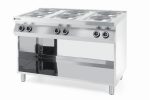 Hendi - Kuchnia elektryczna 6-płytowa na podstawie otwartej, HENDI, Kitchen Line, 400V/15600W, 1200x700x(H)900mm Wariant podstawowy