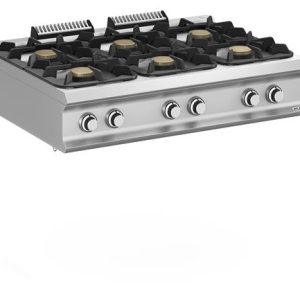 Hendi - Kuchnia gazowa z nowymi palnikami FLEX BURNERS o mocy 7 kW i 11 kW, stołowa - kod FB912TXXL Wariant podstawowy