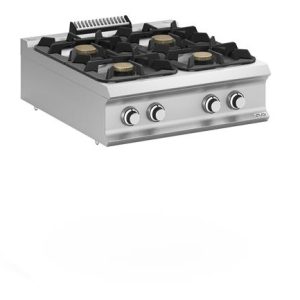 Hendi - Kuchnia gazowa z nowymi palnikami FLEX BURNERS o mocy 7 kW i 11 kW, stołowa - kod FB98TXL Wariant podstawowy