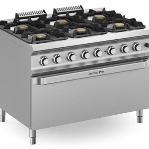 Hendi - Kuchnia gazowa z nowymi palnikami FLEX BURNERS o mocy 7 kW i 11 kW, z piekarnikiem gazowym statycznym z grillem elektrycznym MAXI Wariant podstawowy