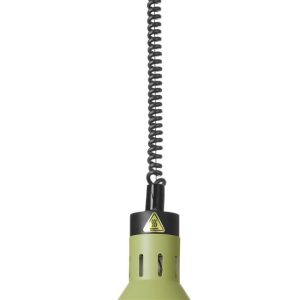 Hendi - Lampa do podgrzewania potraw wisząca, stożkowa, HENDI, zielony, 230V/250W, ?275x(H)250mm Wariant podstawowy