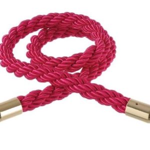 Hendi - Lina do słupków odgradzających niebieska z karabińczykami w kolorze srebrnym