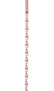 Hendi - Łyżka barmańska z muddlerem, Bar up, miedziany, 280x35mm Wariant podstawowy