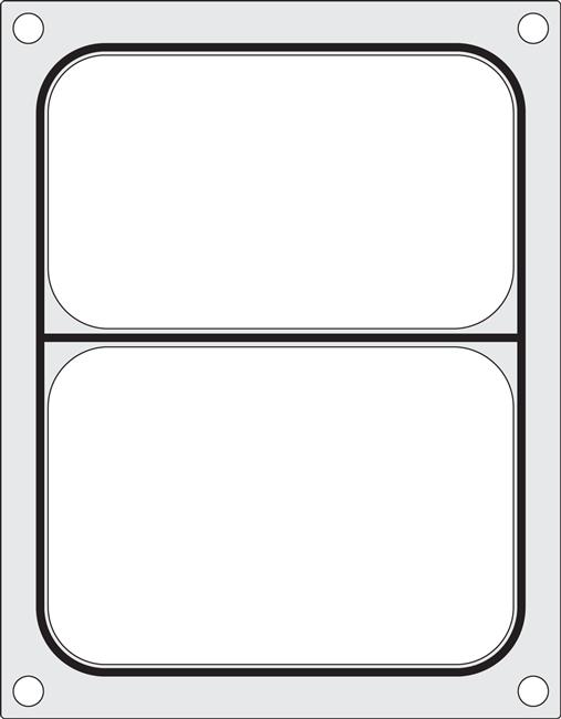 Hendi - Matryca do zgrzewarki CAS CDS-01 na tackę dwudzielną 227x178 mm Wariant podstawowy