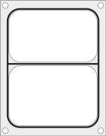 Hendi - Matryca do zgrzewarki Duni DF10 na tackę dwudzielną 227x178 mm Wariant podstawowy