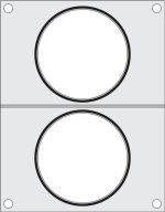 Hendi - Matryca do zgrzewarki Hendi na dwa pojemniki do zupy fi 115 mm Wariant podstawowy