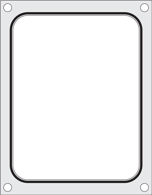 Hendi - Matryca do zgrzewarki Hendi na tackę bez podziału 227x178 mm Wariant podstawowy