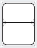 Hendi - Matryca do zgrzewarki Hendi  na tackę dwudzielną 227x178 mm Wariant podstawowy