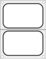 Hendi - Matryca do zgrzewarki MANUPACK 190 na dwie tacki 178x113 mm Wariant podstawowy