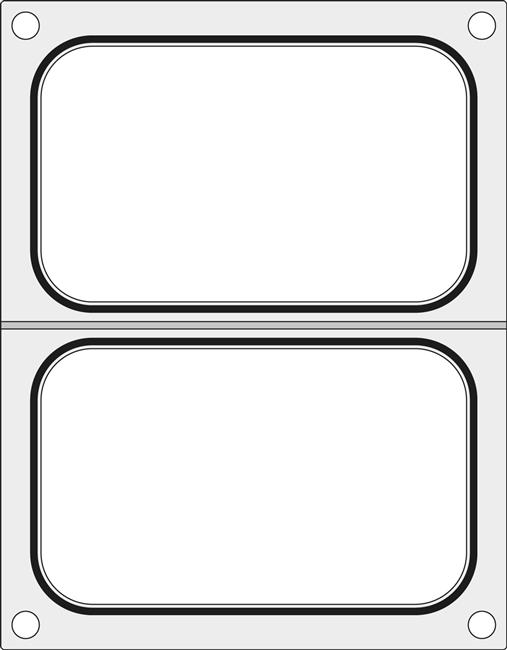 Hendi - Matryca do zgrzewarki BOKAMA AG02E oraz AG02HD na dwie tacki 178x113 mm Wariant podstawowy