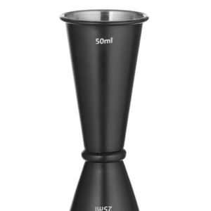 Hendi - Miara barmańska z pierścieniem, Bar up, 25ml / 50ml, czarny, śr.45x(H)110mm Wariant podstawowy